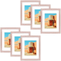 Clearance 11x14 Picture Frame for 8x10 Photo with White Mat and Plexiglass (6 Pcs Per Box) (Copy) Pink