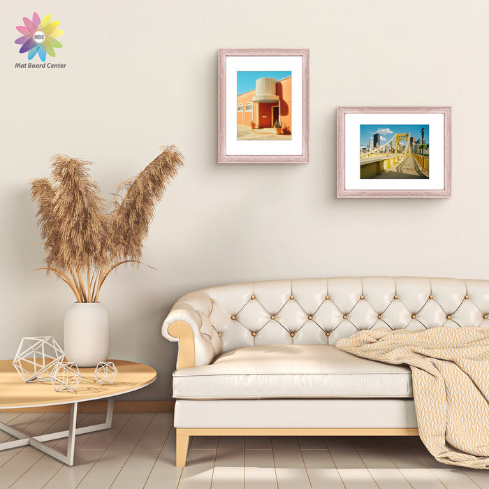 Clearance 11x14 Picture Frame for 8x10 Photo with White Mat and Plexiglass (6 Pcs Per Box) (Copy)