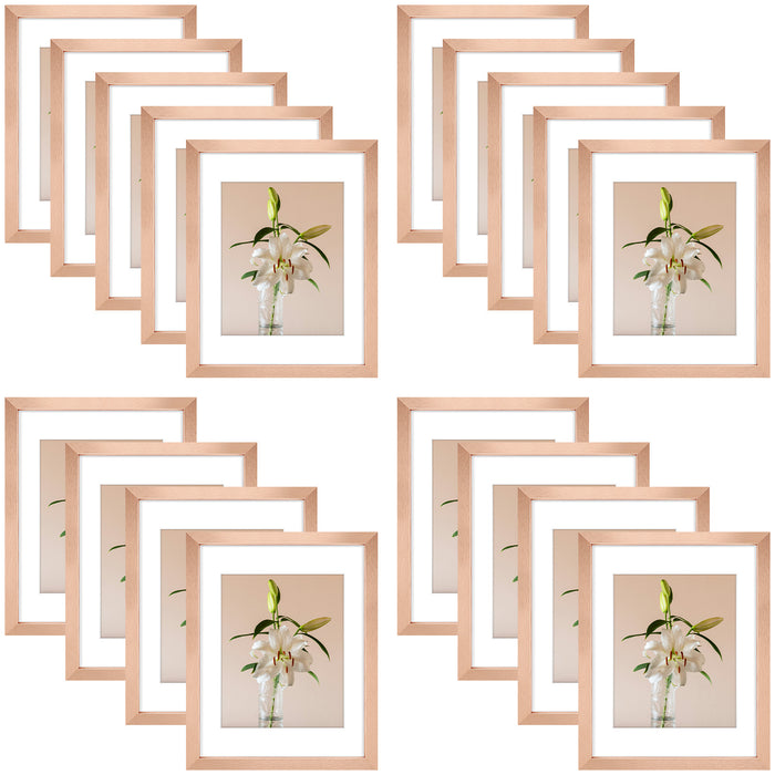 Clearance 11x14 Rose Gold Picture Frame for 8x10 Photo (18 Pcs Per Box)