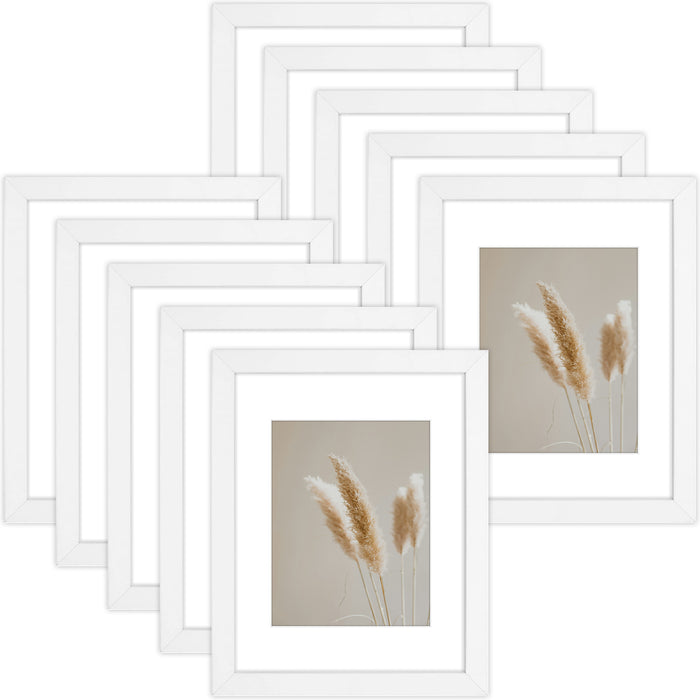 Clearance 11x14 White Wood Frame for 8x10 Picture (10 Pcs per Box)