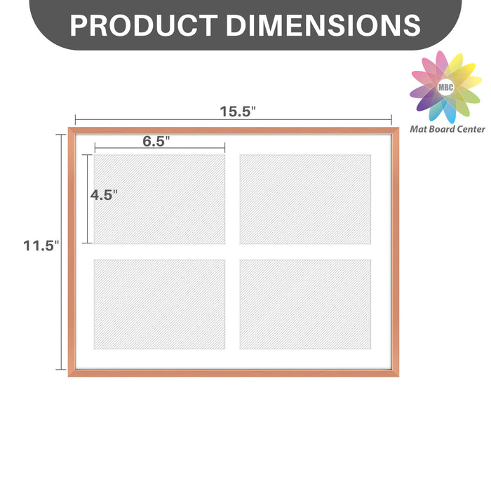 Clearance 12x16 Aluminum Collage Picture Frame for Four 5x7 Photos (6 Pcs per Box)