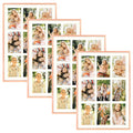 Clearance 13.6x19.7 Aluminum Collage Picture Frame for Nine 4x6 Photos (4 Pcs per Box) Rose Gold