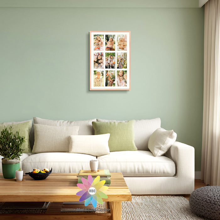 Clearance 13.6x19.7 Aluminum Collage Picture Frame for Nine 4x6 Photos (4 Pcs per Box)