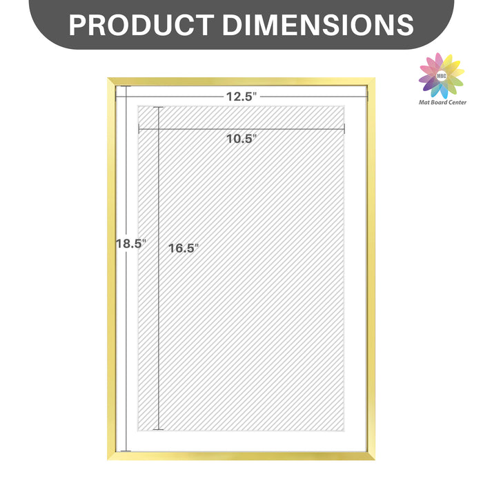 Clearance 13x19 Picture Frame For 11x17 Photo With White Mat and Plexiglass (6 Pcs per Box)