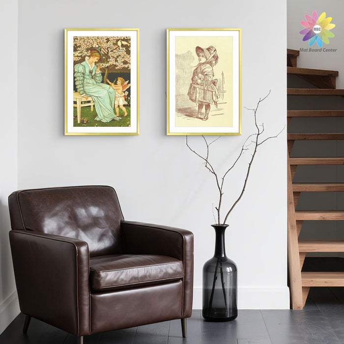 Clearance 13x19 Picture Frame For 11x17 Photo With White Mat and Plexiglass (6 Pcs per Box)