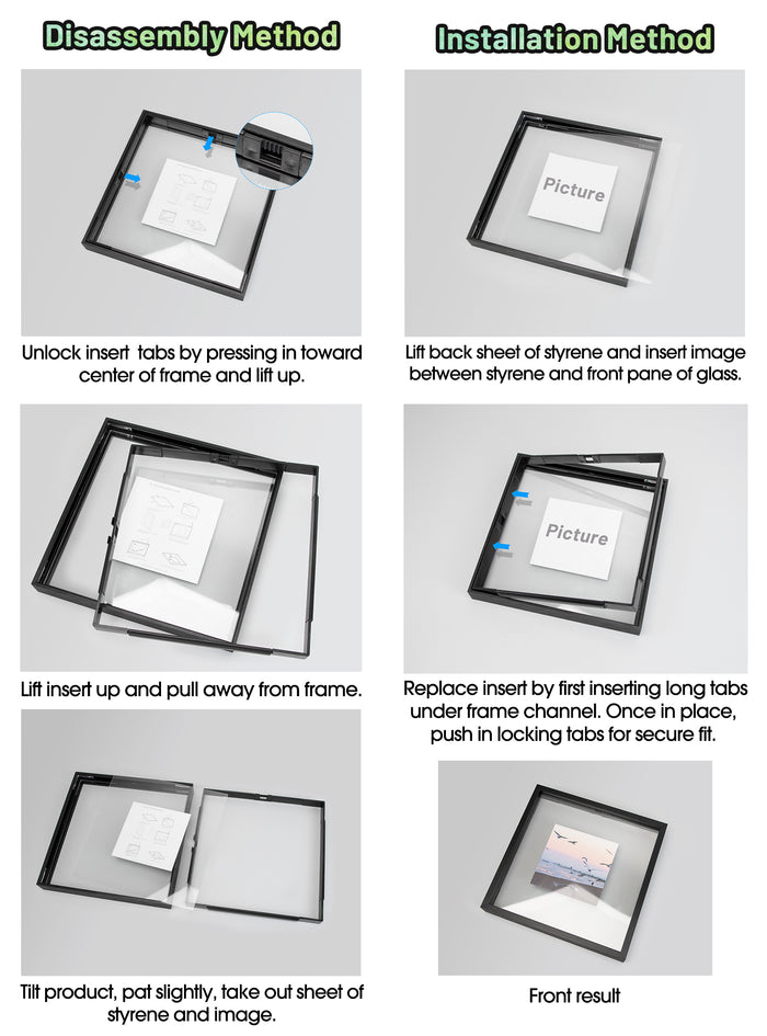 Clearance 16x20 Floating Frame For Any Size Photo Up to 16 by 20 Rose Gold (6 Pcs Per Box)