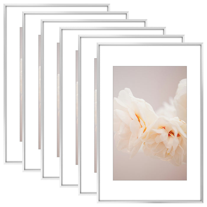 16x24 Aluminum Picture Frame for 12x18 Pictures with Mat (6 Pcs Per Box)