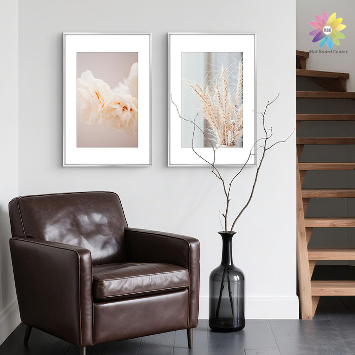 Clearance 16x24 Aluminum Picture Frame for 12x18 Pictures with Mat Silver (6 Pcs Per Box)