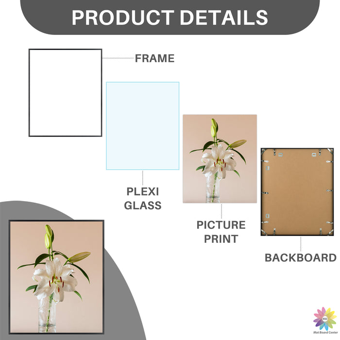 Clearance 20x24 Aluminum Picture Frame with Plexiglass (6 Pcs Per Box)