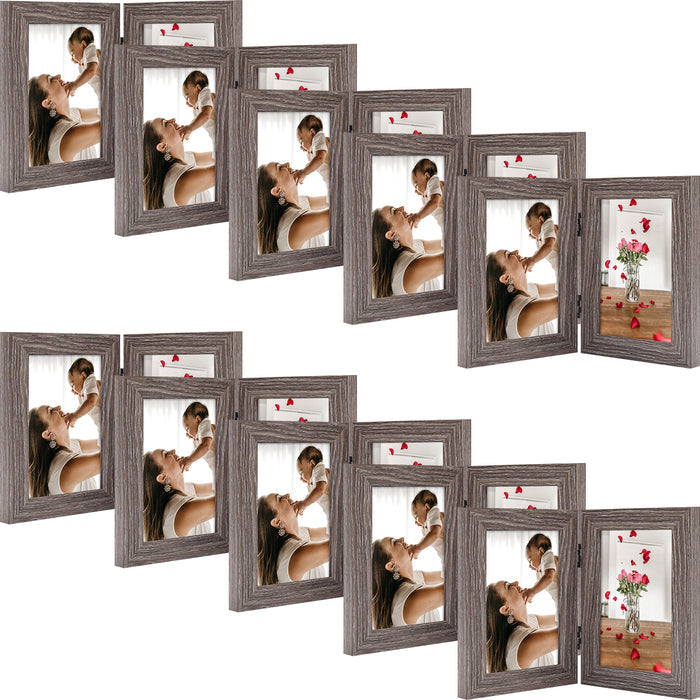 Clearance Double Picture Frame For 4x6 Photo Hinged Frames (10 Pcs Per Box)