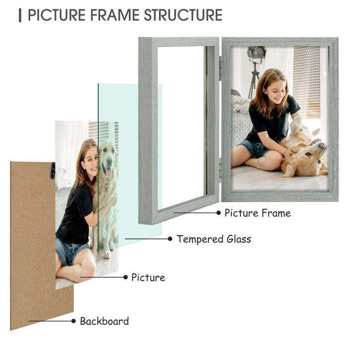 Clearance 4x6 Double Picture Frame (10 Pcs Per Box)