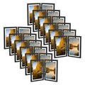 Clearance 4x6 Floating Frame, Double Hinged Metal Frame Displays Any Size Photo up to 4 by 6 (12 Pcs Per Box) (Copy) Black