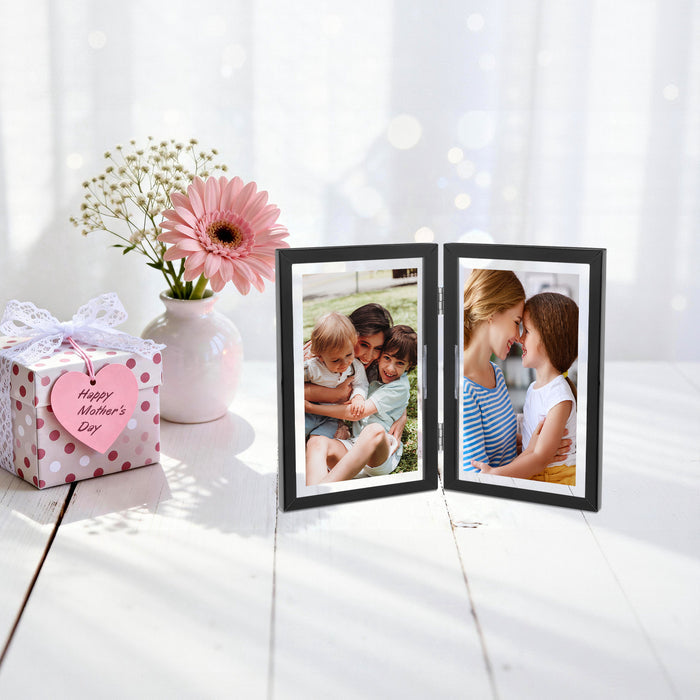 Clearance 4x6 Floating Frame, Double Hinged Metal Frame Displays Any Size Photo up to 4 by 6 (12 Pcs Per Box) (Copy)