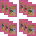 Clearance 4x6 Picture Frame With Real Glass (12 Pcs per Box) Hot Pink