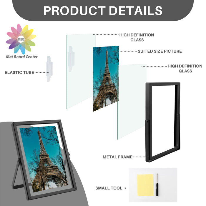 Clearance 5x7 Floating Frame Displays Any Size Photo up to 5 by 7 (24 Pcs Per Box)