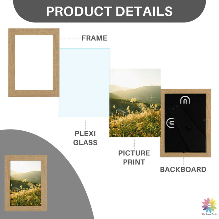 Clearance 5x7 Picture Frame with Plexiglass(40 Pcs Per Box)