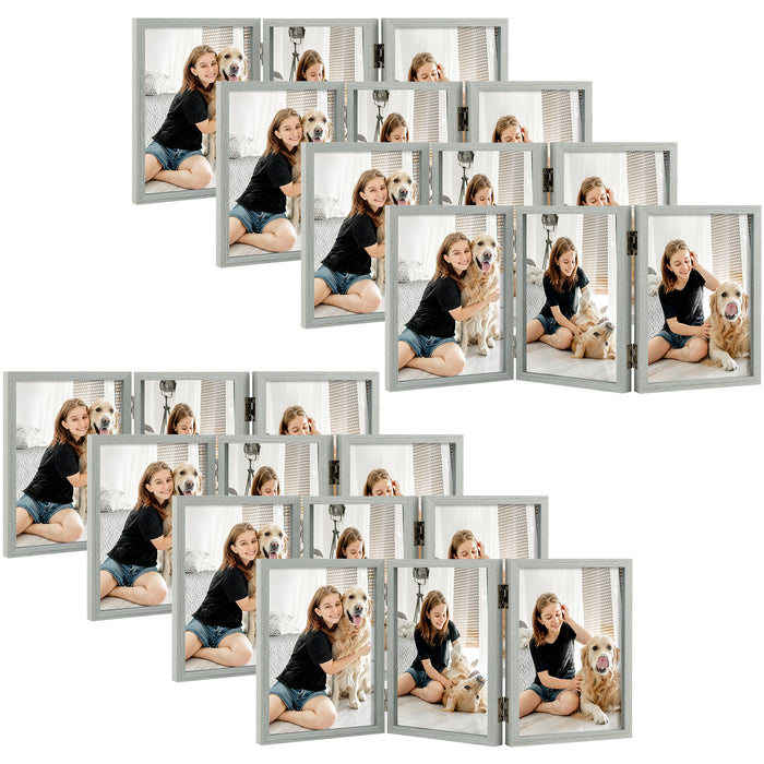 Clearance 5x7 Three Picture Frame (8 Pcs Per Box) Grey