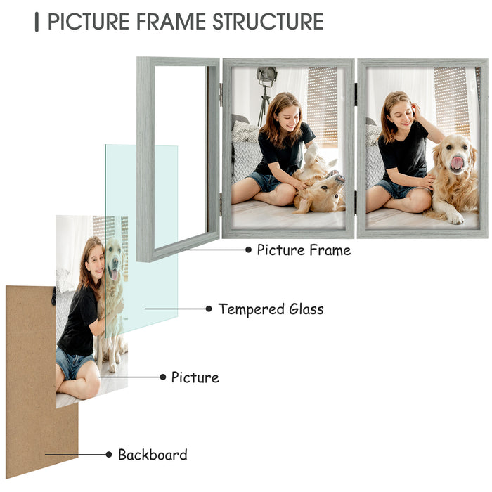 Clearance 5x7 Three Picture Frame (8 Pcs Per Box)