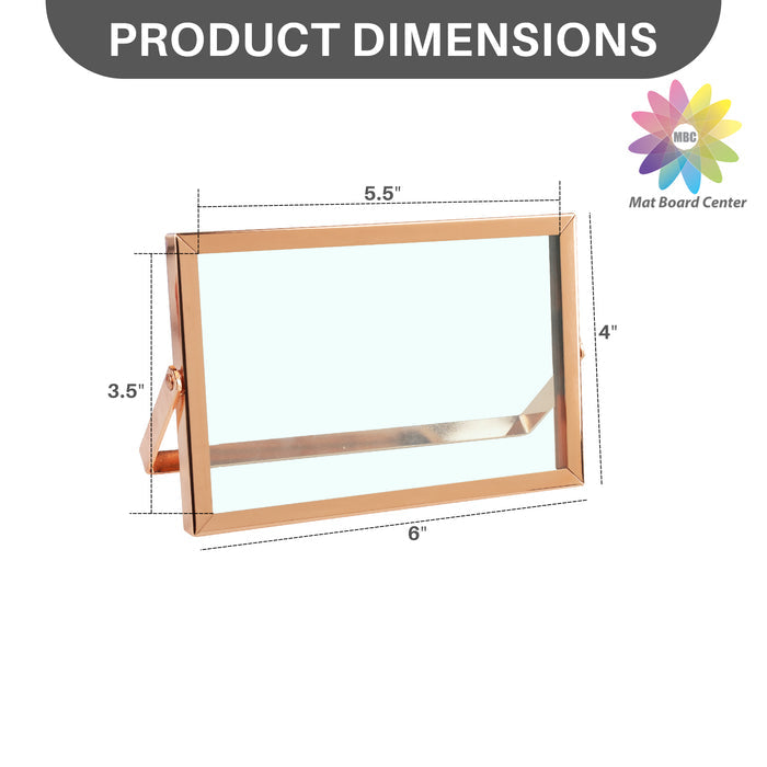 Clearance 6x4 Floating Frame Displays Any Size Photo up to 6 by 4 Rose Gold (24 Pcs Per Box)