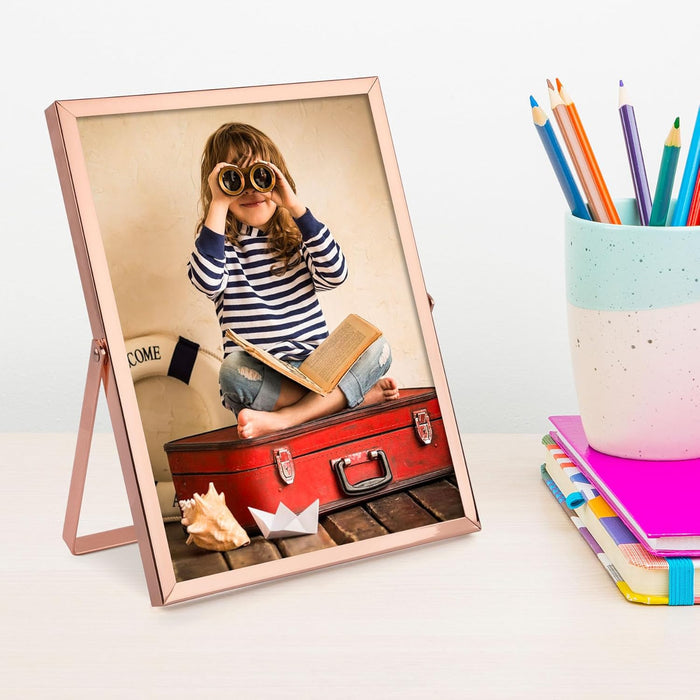 Clearance 6x8 Floating Frame Displays Any Size Photo up to 6 by 8 Rose Gold (24 Pcs Per Box)