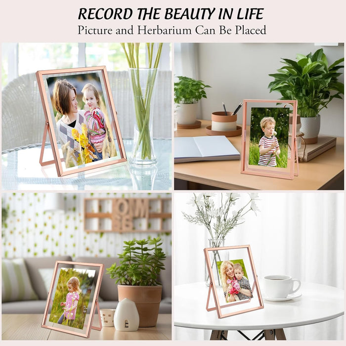 Clearance 6x8 Floating Frame Displays Any Size Photo up to 6 by 8 Rose Gold (24 Pcs Per Box)