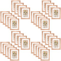 Clearance 6x8 Picture Frames for 4x6 Photo with White Mat and Plexiglass 36 Pack