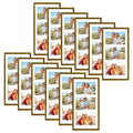 Clearance 7x14 Aluminum Collage Picture Frame for Three 4x6 Photos Bronze (12 Pcs Per Box)