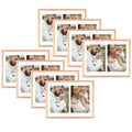 Clearance 8.5x11 Aluminum Collage Picture Frame for Two 5x7 Photos Rose Gold(8 Pcs per Box)