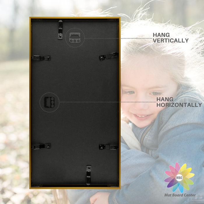 Clearance 8.5x16.3 Aluminum Collage Picture Frame for Three 5x7 Photos Bronze (6 Pcs Per Box)