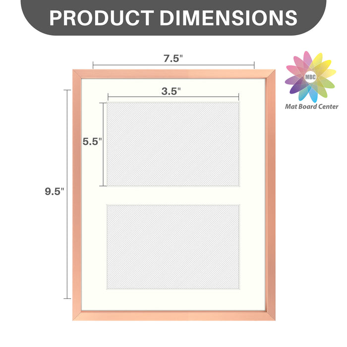 Clearance 8x10 Aluminum Collage Picture Frame for Two 4x6 photos (12 Pcs per Box)
