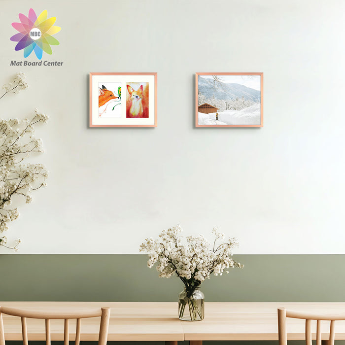 Clearance 8x10 Aluminum Collage Picture Frame for Two 4x6 photos (12 Pcs per Box)