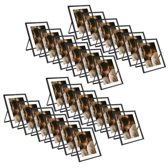 Clearance 8x10 Floating Frame Displays Any Size Photo up to 8 by 10 (24 Pcs Per Box) Black