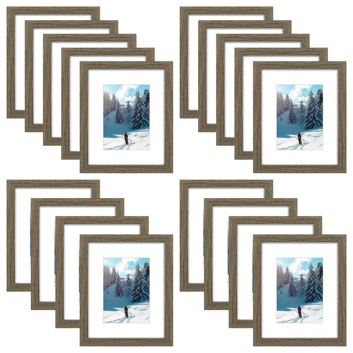Clearance 8x10 Picture Frame for 5x7 Photo (18 Pcs Per Box) Brown