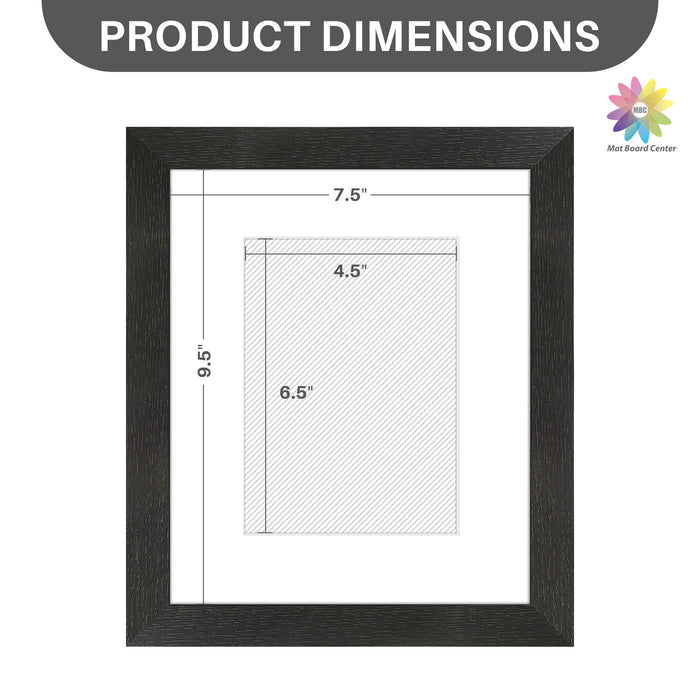 Clearance 8x10 Picture Frame for 5x7 Photo with White Mat and Plexiglass Mix Colors (8 Pcs Per Box)