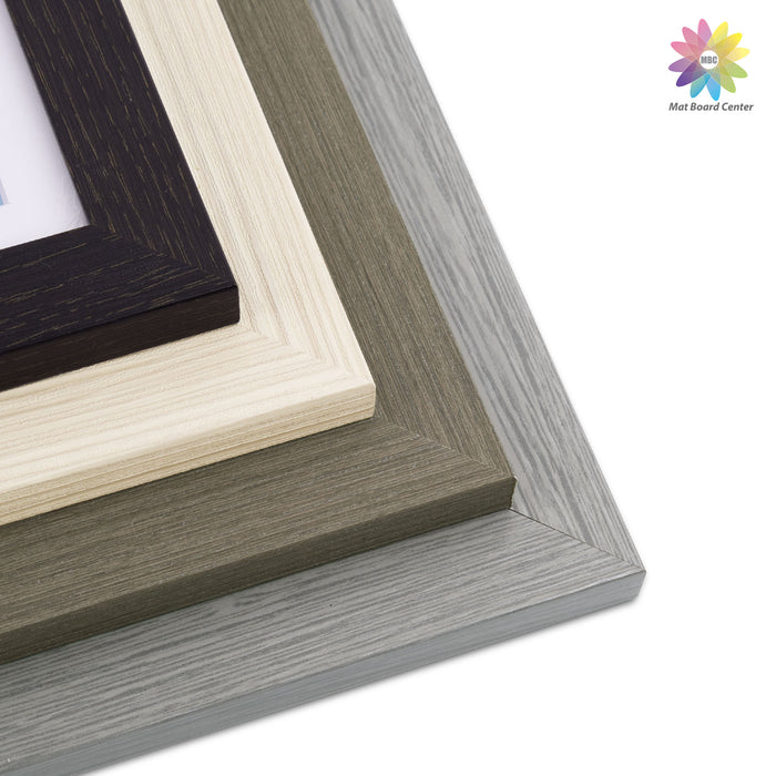 Clearance 8x10 Picture Frame for 5x7 Photo with White Mat and Plexiglass Mix Colors (8 Pcs Per Box)