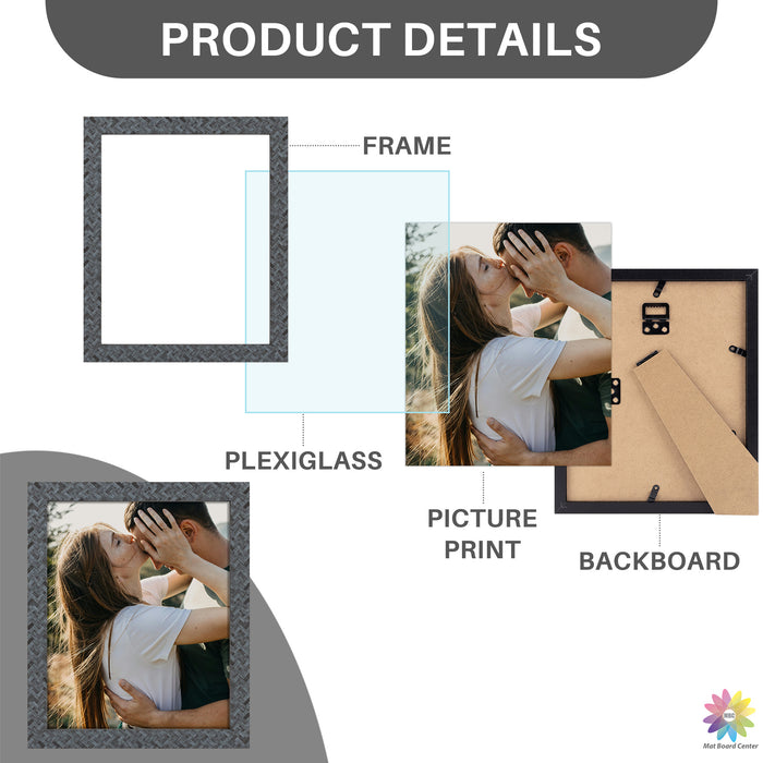 Clearance 8x10 Picture Frame With Plexiglass (24 Pcs per Box)