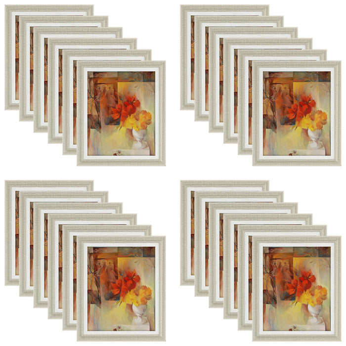 Clearance 8x10 Picture Frame with Plexiglass (24 Pcs Per Box) Light Grey