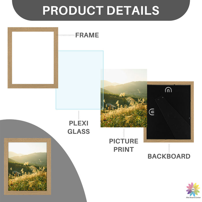 Clearance 8x10 Picture Frame with Plexiglass(40 Pcs Per Box)
