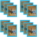 Clearance 8x10 Picture Frame With Real Glass (12 Pcs per Box) Blue