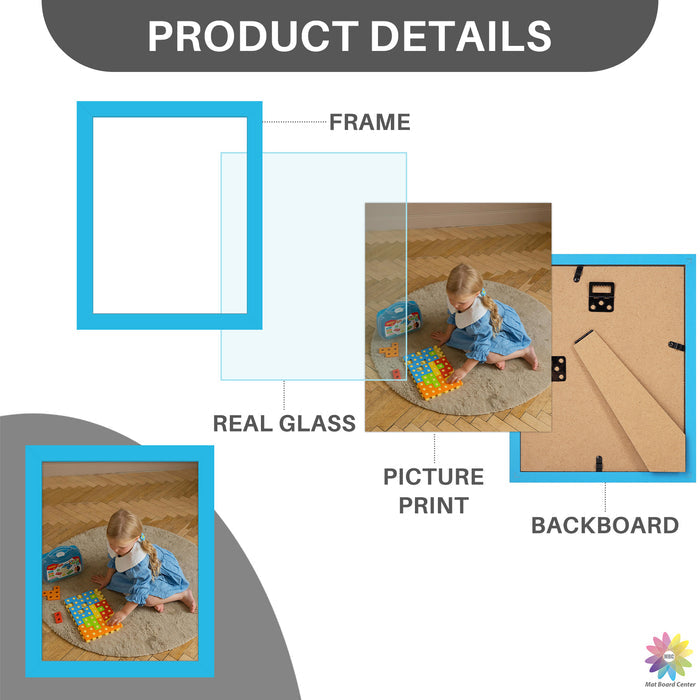 Clearance 8x10 Picture Frame With Real Glass (12 Pcs per Box)