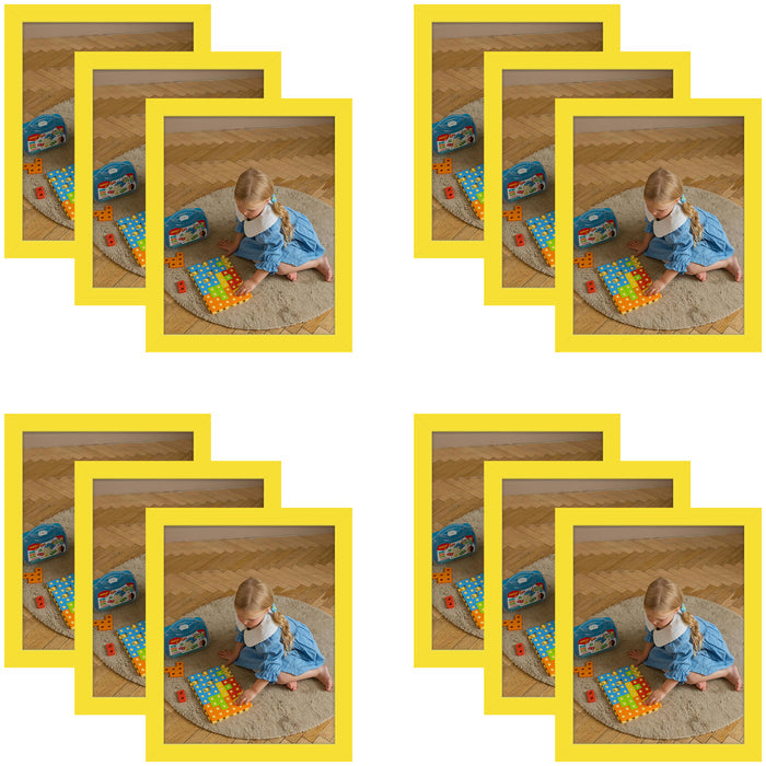Clearance 8x10 Picture Frame With Real Glass (12 Pcs per Box) Yellow