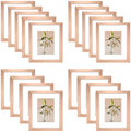 Clearance 8x10 Picture Frames for 5x7 Photo with White Mat and Plexiglass (18 Pcs Per Box)
