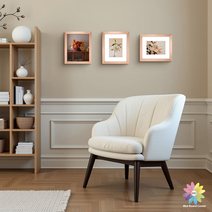Clearance 8x10 Picture Frames for 5x7 Photo with White Mat and Plexiglass (18 Pcs Per Box)