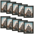 Clearance 8x10 Wood Frame with Plexiglass (10 Pcs Per Box) Rustic Black