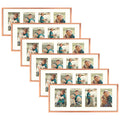Clearance 8x20 Aluminum Collage Picture Frame for Four 4x6 Photos (6 Pcs Per Box) Rose Gold