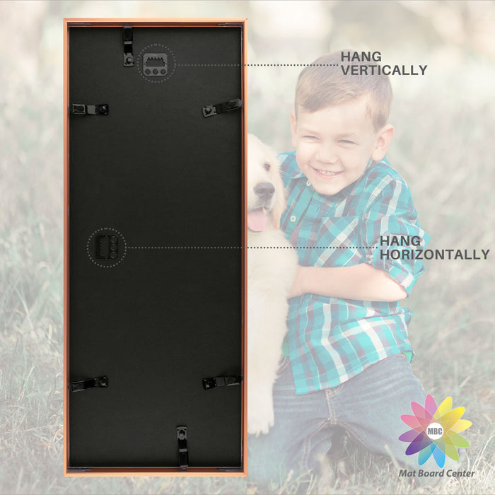 Clearance 8x20 Aluminum Collage Picture Frame for Four 4x6 Photos (6 Pcs Per Box)