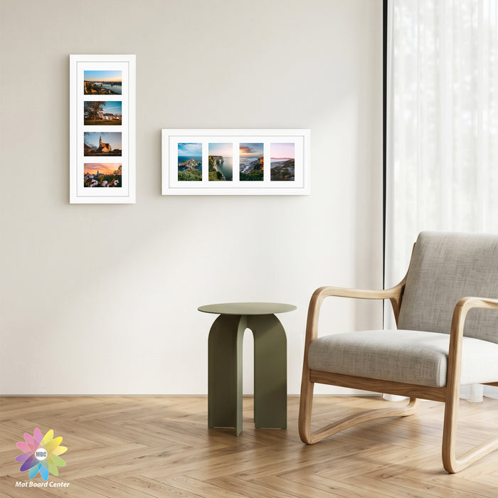 Clearance 8x20 Collage Picture Frames for Four 4x6 Picture Wood Frame (10 Pcs per Box)