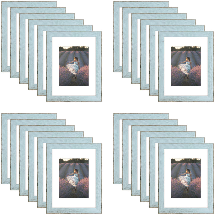Clearance 9x12 Picture Frame for 6x8 Picture with Plexiglass (24 Pcs Per Box) Blue