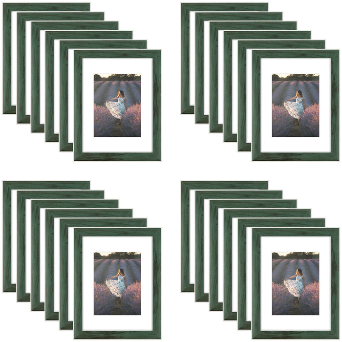 Clearance 9x12 Picture Frame for 6x8 Picture with Plexiglass (24 Pcs Per Box) Green
