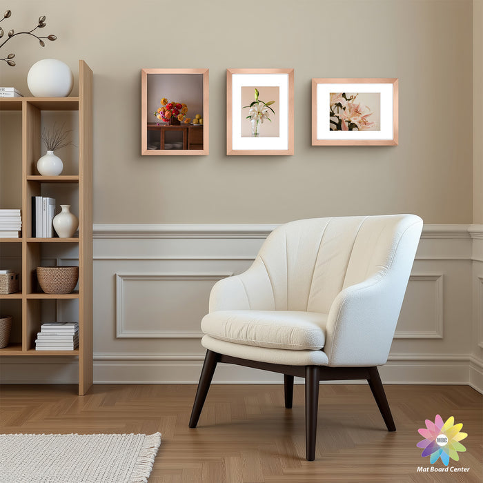 Clearance 9x12 Picture Frames for 6x8 Photo with White Mat (18 Pcs Per Box)